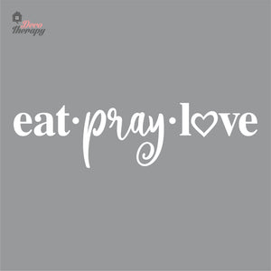 Eat Pray Love V2 Wall Decal Decotherapy