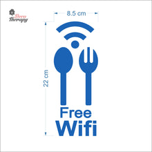 Load image into Gallery viewer, Free Wifi Food Restaurant Sign Sticker Self-Adhesive Decotherapy