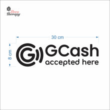 Load image into Gallery viewer, Gcash Accepted Here Sign Sticker Self-Adhesive Decotherapy