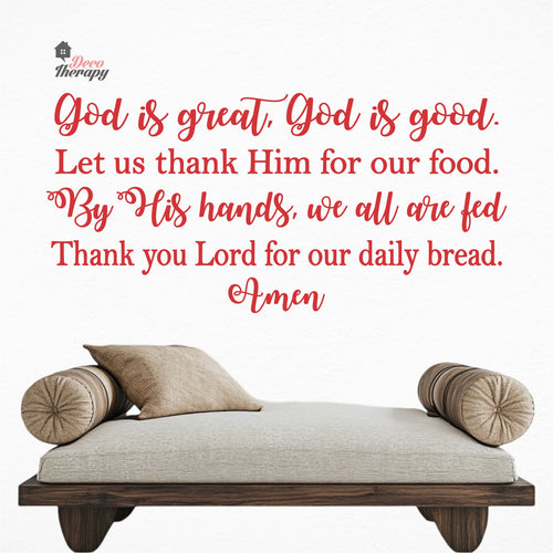 God Is Great God Is Good Wall Decal Decotherapy