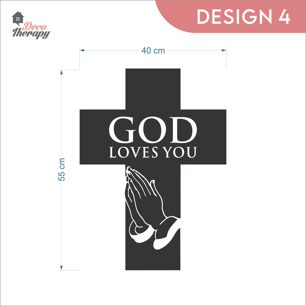 God Loves You V4 Wall Decal Decotherapy