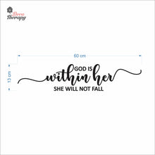 Load image into Gallery viewer, God Is Within Her She Will Not Fall V2 Wall Decal Decotherapy