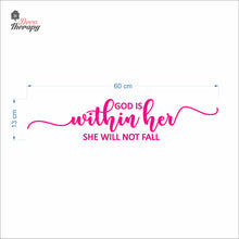 Load image into Gallery viewer, God Is Within Her She Will Not Fall V2 Wall Decal Decotherapy