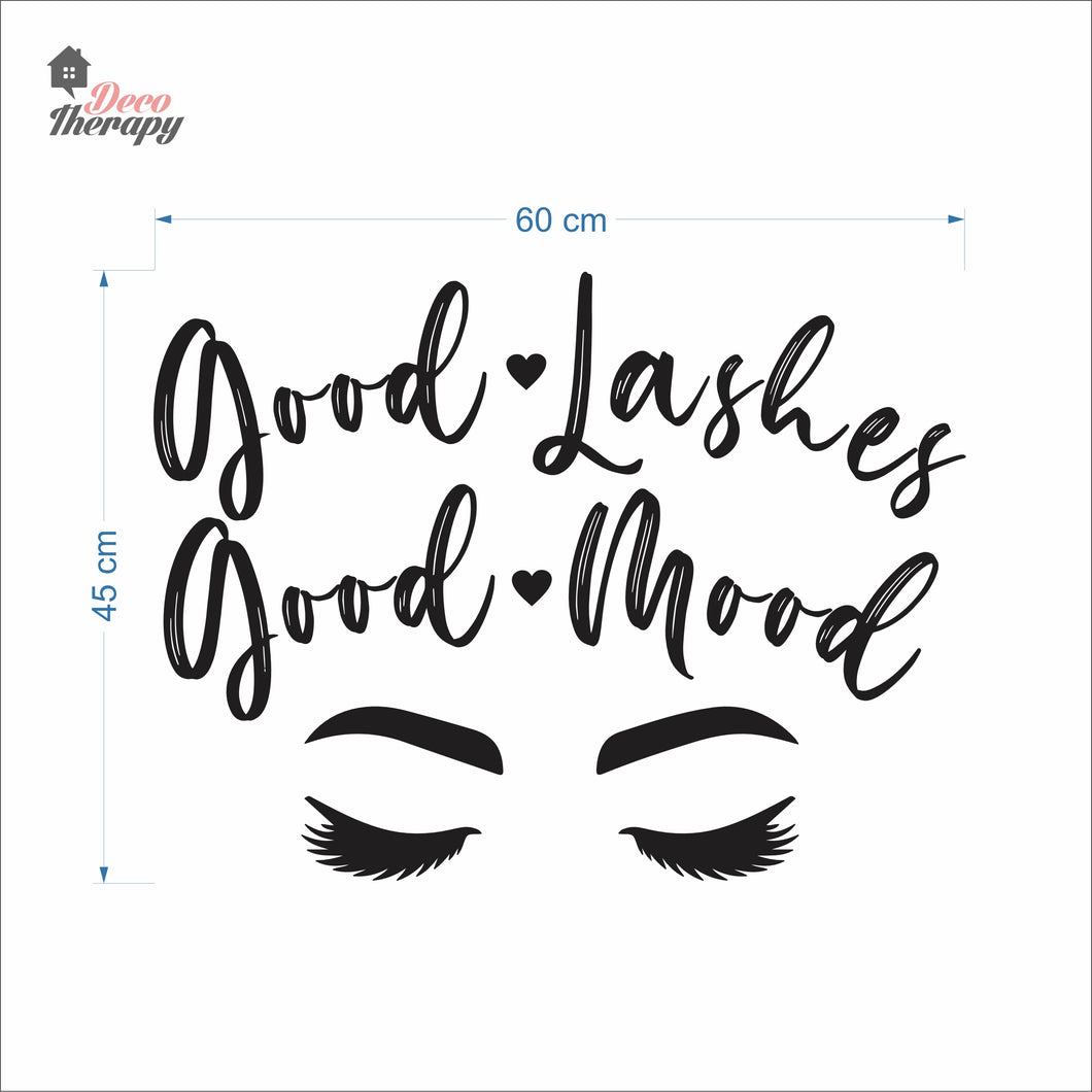 Good Lashes Good Mood Wall Decal Decotherapy