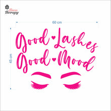Load image into Gallery viewer, Good Lashes Good Mood Wall Decal Decotherapy