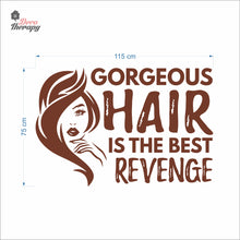 Load image into Gallery viewer, Gorgeous Hair Is The Best Revenge Wall Decal Decotherapy