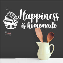 Load image into Gallery viewer, Happiness Is Homemade Cake Wall Decal Decotherapy