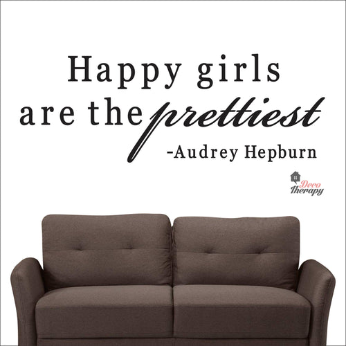 Happy Girls The Prettiest V2 Wall Decal Decotherapy