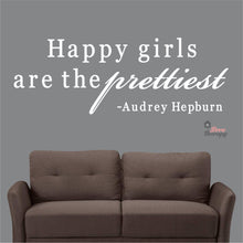 Load image into Gallery viewer, Happy Girls The Prettiest V2 Wall Decal Decotherapy