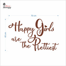 Load image into Gallery viewer, Happy Girls The Prettiest V1 Wall Decal Decotherapy