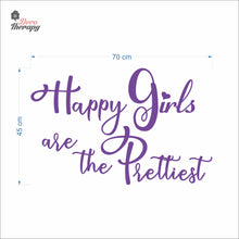 Load image into Gallery viewer, Happy Girls The Prettiest V1 Wall Decal Decotherapy