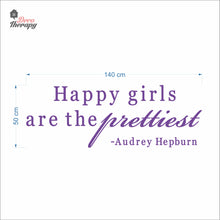 Load image into Gallery viewer, Happy Girls The Prettiest V2 Wall Decal Decotherapy