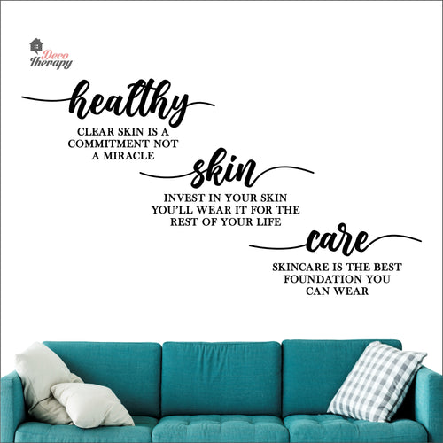 Healthy Skin Care Wall Decal Decotherapy