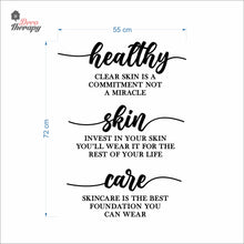 Load image into Gallery viewer, Healthy Skin Care Wall Decal Decotherapy