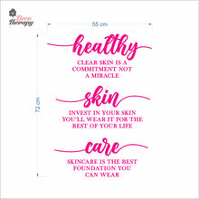 Load image into Gallery viewer, Healthy Skin Care Wall Decal Decotherapy