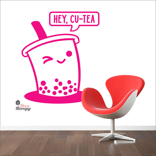 Hey! Cu-Tea Milktea Wall Decal Decotherapy