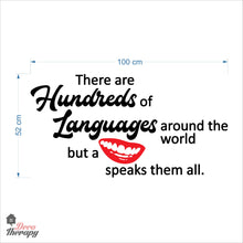 Load image into Gallery viewer, Hundreds Languages Around The World But A Smile Speaks Them All Dental Wall Decal
