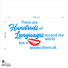 Load image into Gallery viewer, Hundreds Languages Around The World But A Smile Speaks Them All Dental Wall Decal