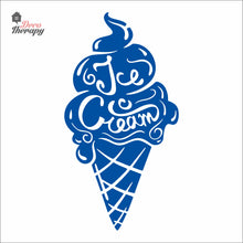 Load image into Gallery viewer, Ice Cream Cone Glass Wall Sign Wall Decal Decotherapy