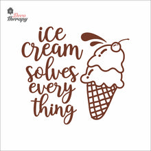 Load image into Gallery viewer, Ice Cream Solves Everything Wall Decal Decotherapy