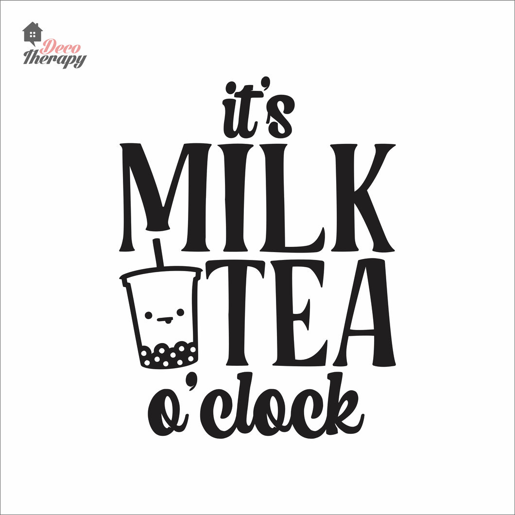 It's Milktea O'Clock Wall Decal Decotherapy