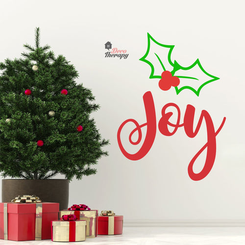 Joy Christmas Wall Decal Decotherapy