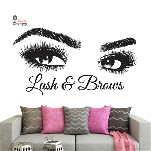 Lash & Brows Wall Decal Decotherapy