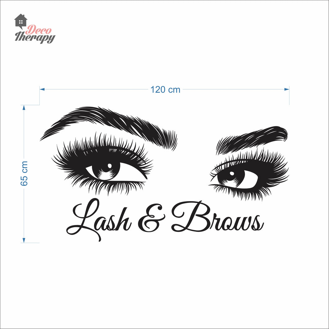 Lash & Brows Wall Decal Decotherapy