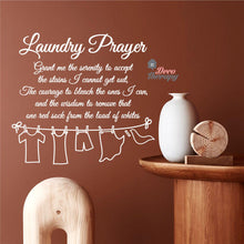 Load image into Gallery viewer, Laundry Prayer Wall Decal