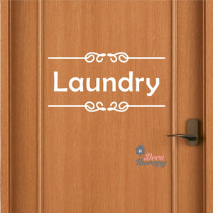 Laundry Sign V1 Wall Decal