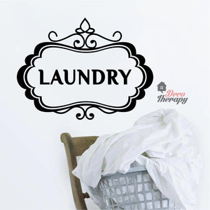 Laundry Sign V2 Wall Decal