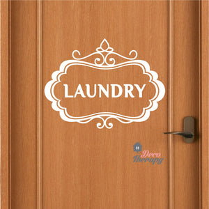 Laundry Sign V2 Wall Decal