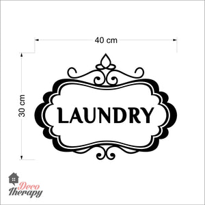 Laundry Sign V2 Wall Decal