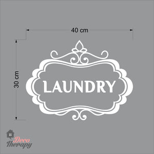 Laundry Sign V2 Wall Decal