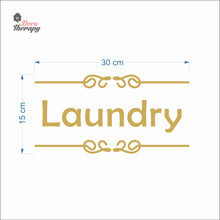 Load image into Gallery viewer, Laundry Sign Sticker Self-Adhesive Decotherapy
