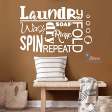 Load image into Gallery viewer, Laundry Wash Spin Dry Wall Sticker