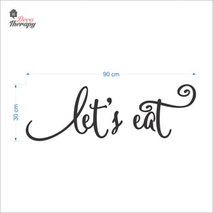 Let's Eat Wall Decal Decotherapy