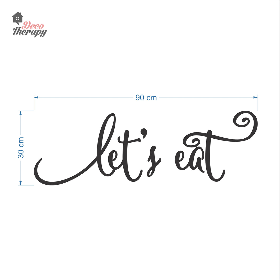 Let's Eat Wall Decal Decotherapy