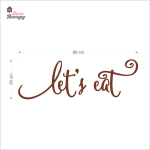 Let's Eat Wall Decal Decotherapy