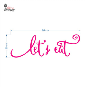 Let's Eat Wall Decal Decotherapy