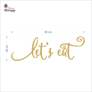Let's Eat Wall Decal Decotherapy