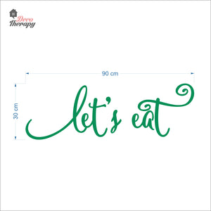 Let's Eat Wall Decal Decotherapy