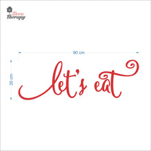 Load image into Gallery viewer, Let&#39;s Eat Wall Decal Decotherapy