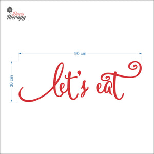 Let's Eat Wall Decal Decotherapy