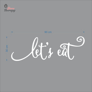 Let's Eat Wall Decal Decotherapy