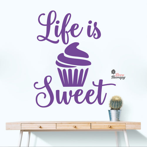 Life Is Sweet Wall Decal Decotherapy