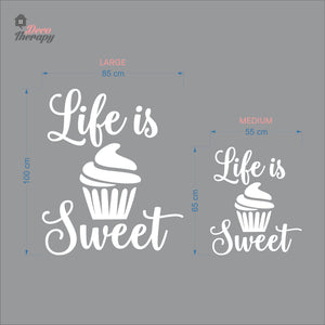 Life Is Sweet Wall Decal Decotherapy