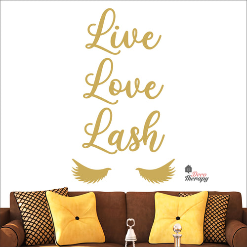 Live Love Lash Wall Decal Decotherapy