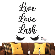 Load image into Gallery viewer, Live Love Lash Wall Decal Decotherapy