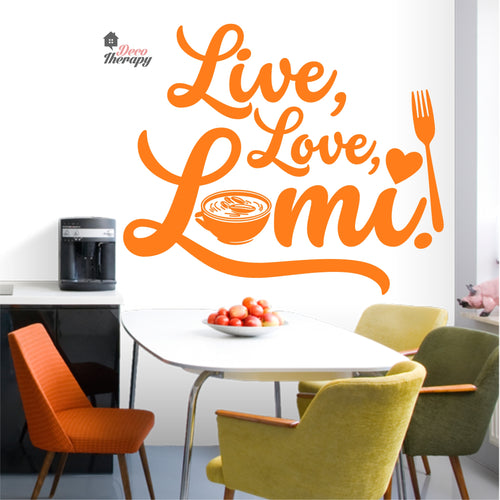 Live Love Lomi Wall Decal Decotherapy